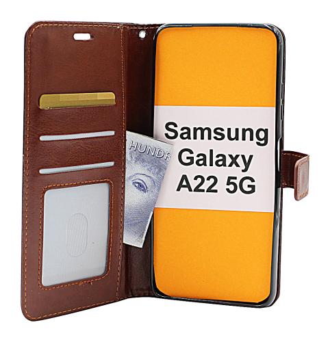 billigamobilskydd.se Crazy Horse Lompakko Samsung Galaxy A22 5G (SM-A226B)