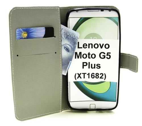 billigamobilskydd.se Kuviolompakko Lenovo Moto G5 Plus (XT1683)