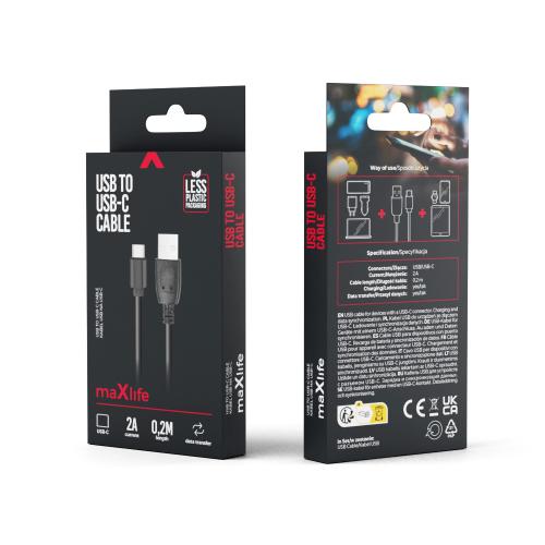 Forever Maxlife Type C USB-latauskaapeli