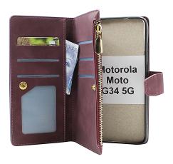 Coverin XL Standcase Luksuskotelo puhelimeen Motorola Moto G34 5G