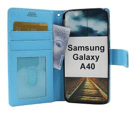 Coverin New Jalusta Lompakkokotelo Samsung Galaxy A40 (A405FN/DS)
