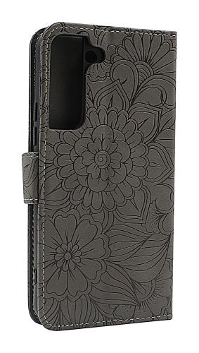 billigamobilskydd.se Flower Standcase Wallet Samsung Galaxy S22 5G