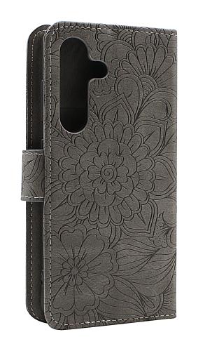 billigamobilskydd.se Flower Standcase Wallet Samsung Galaxy S24 5G (SM-S921B/DS)