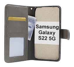 billigamobilskydd.se Flower Standcase Wallet Samsung Galaxy S22 5G