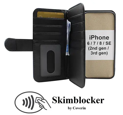 Coverin Skimblocker XL Wallet iPhone 6/6s/7/8/SE (2nd Generation)
