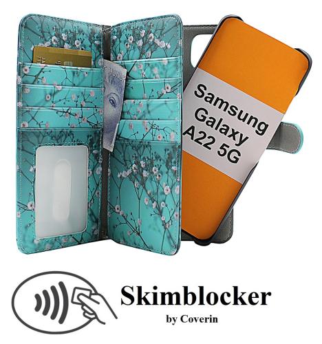 Coverin Skimblocker XL Magnet Designwallet Samsung Galaxy A22 5G (SM-A226B)