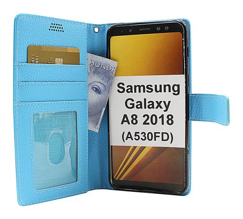 billigamobilskydd.se New Jalusta Lompakkokotelo Samsung Galaxy A8 2018 (A530FD)