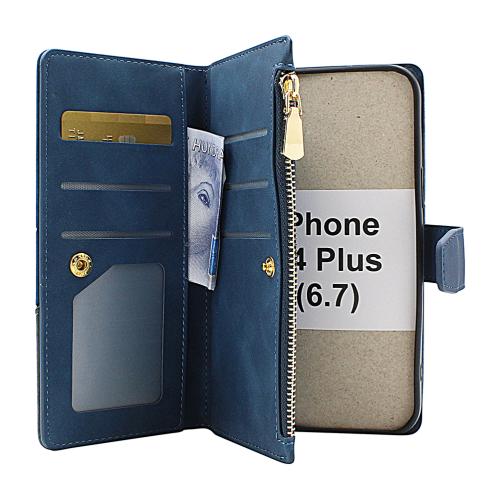 billigamobilskydd.se XL Standcase Luksuskotelo puhelimeen iPhone 14 Plus (6.7)