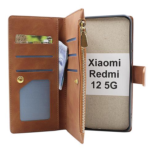 billigamobilskydd.se XL Standcase Luksuskotelo puhelimeen Xiaomi Redmi 12 5G