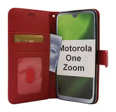 Coverin New Jalusta Lompakkokotelo Motorola One Zoom