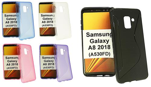 billigamobilskydd.se S-Line TPU-muovikotelo Samsung Galaxy A8 2018 (A530FD)
