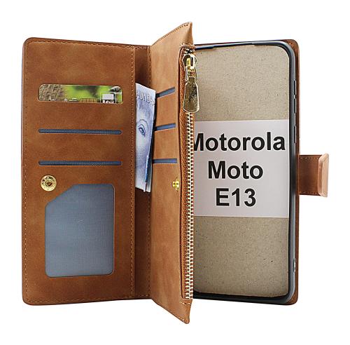 billigamobilskydd.se XL Standcase Luksuskotelo puhelimeen Motorola Moto E13