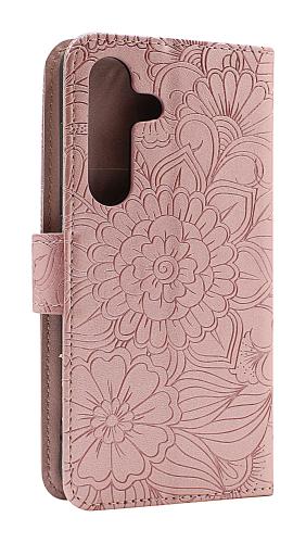 billigamobilskydd.se Flower Standcase Wallet Samsung Galaxy S24 5G (SM-S921B/DS)