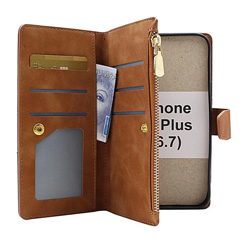 billigamobilskydd.se XL Standcase Luksuskotelo puhelimeen iPhone 14 Plus (6.7)