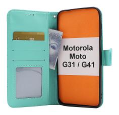 billigamobilskydd.se Flower Standcase Wallet Motorola Moto G31/G41