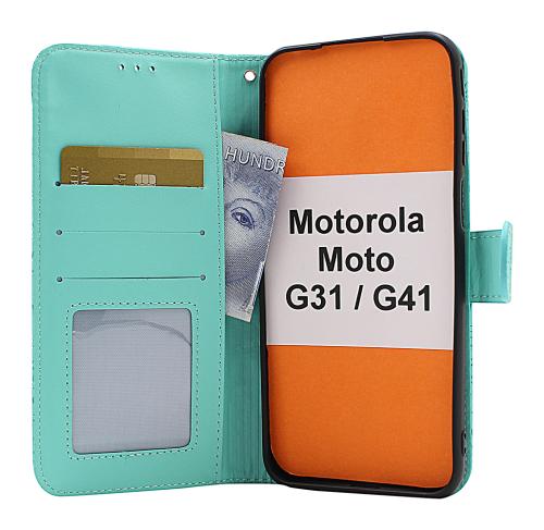 billigamobilskydd.se Flower Standcase Wallet Motorola Moto G31/G41