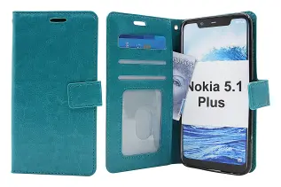 Coverin Crazy Horse Lompakko Nokia 5.1 Plus