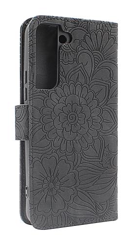 billigamobilskydd.se Flower Standcase Wallet Samsung Galaxy S22 5G