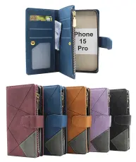 billigamobilskydd.se XL Standcase Luksuskotelo puhelimeen iPhone 15 Pro