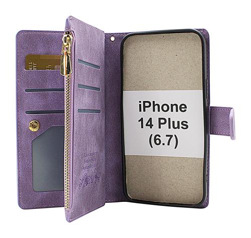 billigamobilskydd.se XL Standcase Luksuskotelo puhelimeen iPhone 14 Plus (6.7)