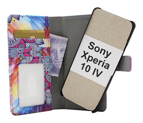 Coverin Skimblocker Design Magneettilompakko Sony Xperia 10 IV 5G (XQ-CC54)