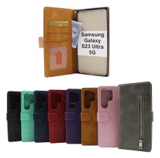 billigamobilskydd.se Zipper Standcase Wallet Samsung Galaxy S23 Ultra 5G