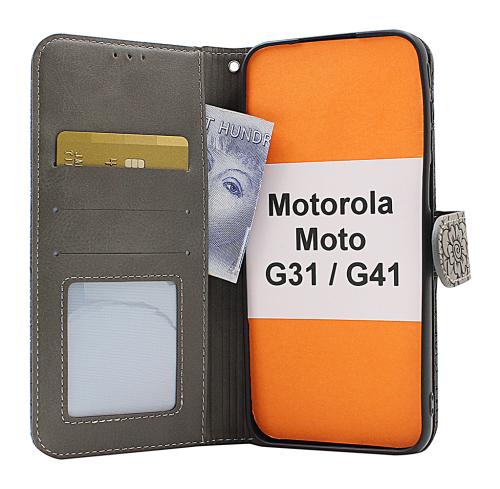billigamobilskydd.se Flower Standcase Wallet Motorola Moto G31/G41