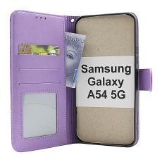 billigamobilskydd.se Flower Standcase Wallet Samsung Galaxy A54 5G