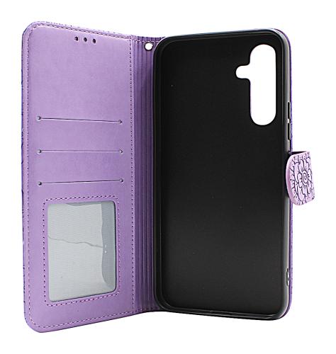 billigamobilskydd.se Flower Standcase Wallet Samsung Galaxy A54 5G