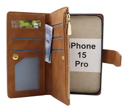 billigamobilskydd.se XL Standcase Luksuskotelo puhelimeen iPhone 15 Pro