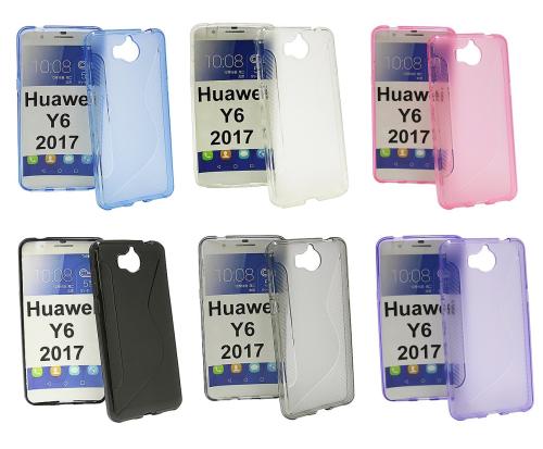 billigamobilskydd.se S-Line TPU-muovikotelo Huawei Y6 2017 (MYA-L41)