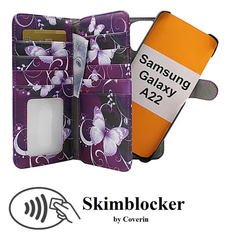 Coverin Skimblocker XL Magnet Designwallet Samsung Galaxy A22 (SM-A225F/DS)