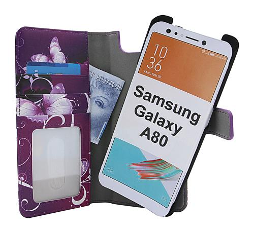 Coverin Skimblocker Design Magneettilompakko Samsung Galaxy A80 (A805F/DS)