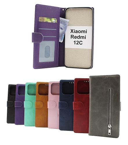 billigamobilskydd.se Zipper Standcase Wallet Xiaomi Redmi 12C