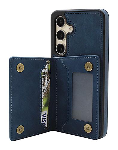 billigamobilskydd.se Samsung Galaxy S24 / S25 5G CardCase Luxe Suojakuori