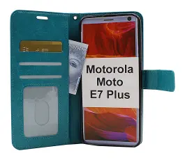 Coverin Crazy Horse Lompakko Motorola Moto E7 Plus