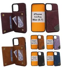 billigamobilskydd.se Lyx CardCase suojakuori puhelimille iPhone 13 Pro Max (6.7)