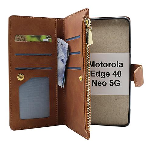 billigamobilskydd.se XL Standcase Luksuskotelo puhelimeen Motorola Edge 40 Neo 5G