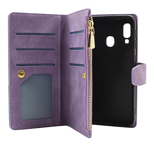 billigamobilskydd.se XL Standcase Luksuskotelo puhelimeen Samsung Galaxy A20e (A202F/DS)