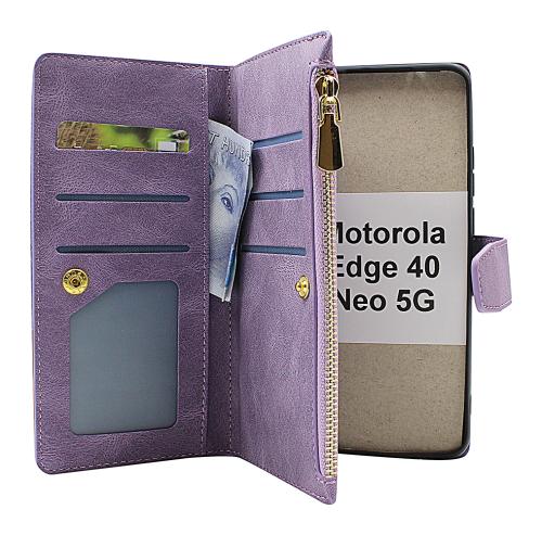 billigamobilskydd.se XL Standcase Luksuskotelo puhelimeen Motorola Edge 40 Neo 5G