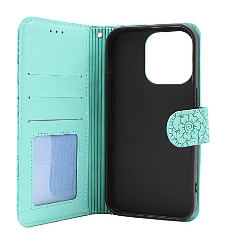 billigamobilskydd.se Flower Standcase Wallet iPhone 14 Pro (6.1)