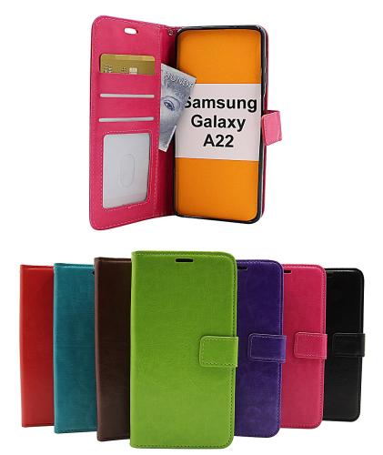 Coverin Crazy Horse Lompakko Samsung Galaxy A22 (SM-A225F/DS)