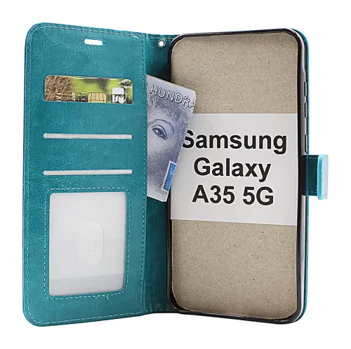 billigamobilskydd.se Crazy Horse Lompakko Samsung Galaxy A35 5G