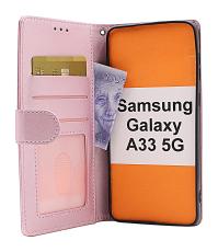 billigamobilskydd.se Zipper Standcase Wallet Samsung Galaxy A33 5G (A336B)