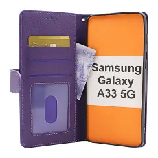 billigamobilskydd.se Zipper Standcase Wallet Samsung Galaxy A33 5G (A336B)