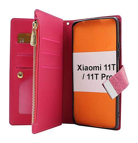 billigamobilskydd.se XL Standcase Glitterwallet puhelimeen Xiaomi 11T / 11T Pro