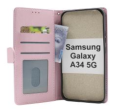 billigamobilskydd.se Zipper Standcase Wallet Samsung Galaxy A34 5G