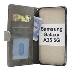 billigamobilskydd.se Zipper Standcase Wallet Samsung Galaxy A35 5G