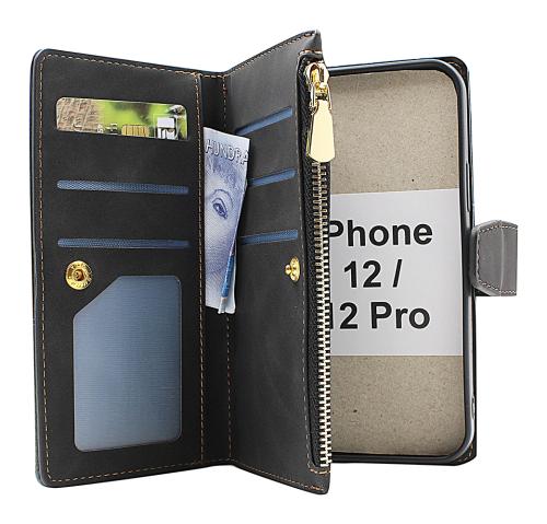 billigamobilskydd.se XL Standcase Luksuskotelo puhelimeen iPhone 12 / 12 Pro (6.1)