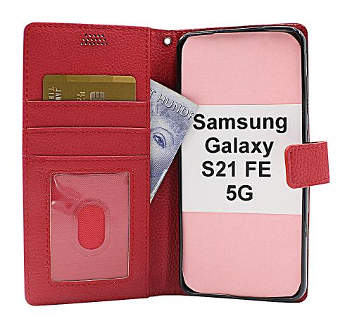 billigamobilskydd.se New Jalusta Lompakkokotelo Samsung Galaxy S21 FE 5G (SM-G990B)